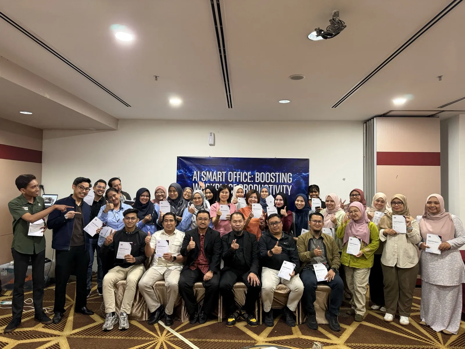Gambar kumpulan peserta AI Smart Office: Boosting Workplace Productivity